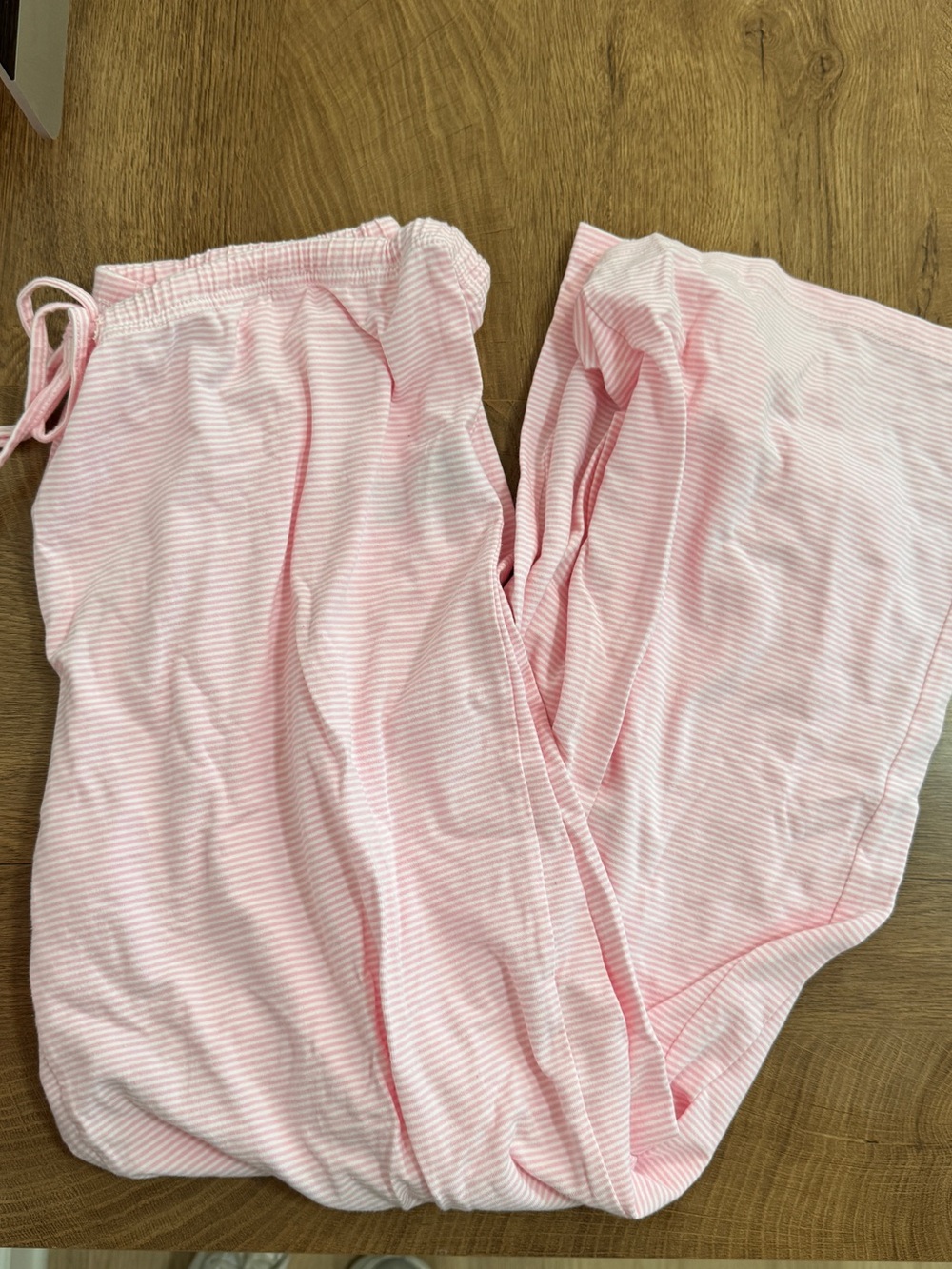 Edikted Pink & White Striped Sleep Pants